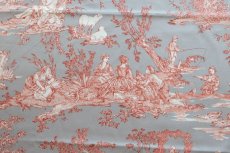 画像8: 「J即納」はぎれ75×48：復刻版tdj四季の喜び（サテン、ライトグレイベースオレンジ） (8)