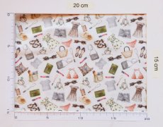 画像5: 「J即納」はぎれ75×50：アウトフィット(アイボリーベース) (5)