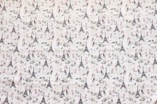 画像8: 「J即納」はぎれ70×48：アイラブパリ（ホワイトベースピンク・ゴールド） (8)