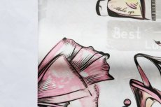 画像15: 「J即納」はぎれ70×50：メイクアップ・グラムール(デザイン大、生成りベースピンク) (15)
