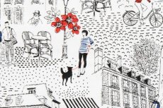 画像9: 「J即納/F在庫」はぎれ75×50：パリのルシエンヌ（ホワイトベース） (9)