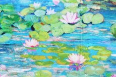 画像10: 「J即納/F在庫」はぎれ70×50：モネ（ターコイズ） (10)