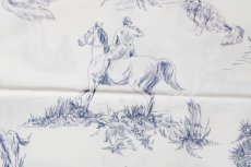 画像11: 「J即納」はぎれ72×50：tdj貴婦人の乗馬（白ベースブルー） (11)