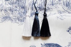 画像14: 「F在庫」はぎれ72×50：tdj貴婦人の乗馬（白ベースブルー） (14)