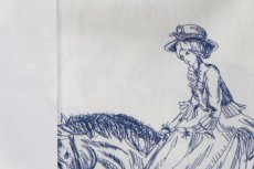 画像15: 「J即納」はぎれ72×50：tdj貴婦人の乗馬（白ベースブルー） (15)