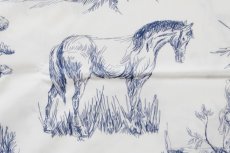 画像8: 「J即納」はぎれ72×50：tdj貴婦人の乗馬（白ベースブルー） (8)