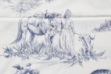 画像10: 「J即納」はぎれ72×50：tdj貴婦人の乗馬（白ベースブルー） (10)