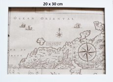 画像4: 「J即納」はぎれ70×50：地中海の地図（ライトベージュ） (4)