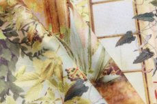 画像6: 「F在庫」はぎれ70×100：森に眠る宮殿（ベルベット地、鳥・蝶） (6)