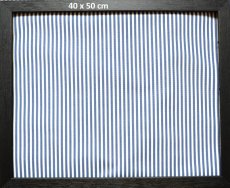 画像1: 「移動中」はぎれ70×50：ストライプ・アモー（ブルー） (1)