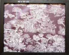 画像1: 「J即納」はぎれ70×50：アニマリア（ジャカード、ブルーニュイ） (1)