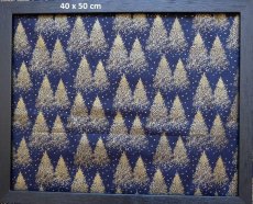 画像1: 「J即納」はぎれ70×50：雪降る夜のクリスマス (1)