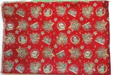 画像2: 「J即納」はぎれ70×50：クリスマスのスノードーム（ジャカード、赤ベース） (2)