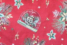画像11: 「J即納」はぎれ70×50：クリスマスのスノードーム（ジャカード、赤ベース） (11)