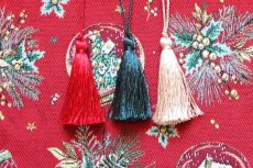 画像14: 「J即納」はぎれ70×50：クリスマスのスノードーム（ジャカード、赤ベース） (14)