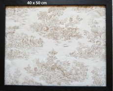 画像1: 「J即納」はぎれ70×48：tdjコリーヌ（ジャカード、麻色） (1)