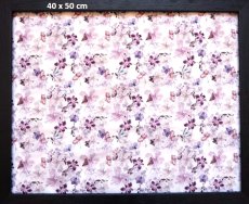 画像1: 「J即納」はぎれ70×50：パピヨン・エ・オルキデ（ホワイトベースパステル紫） (1)