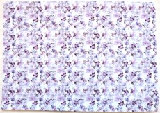画像2: 「J即納」はぎれ70×50：パピヨン・エ・オルキデ（ホワイトベースパステル紫） (2)