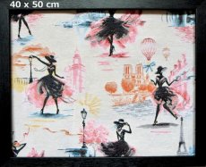 画像1: 「J即納」はぎれ75×49：ゴブラン織り プティットローブノワール・パリ (1)