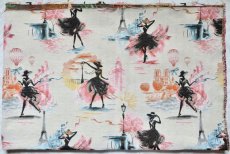 画像2: 「J即納」はぎれ75×49：ゴブラン織り プティットローブノワール・パリ (2)