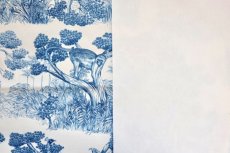 画像16: 「J即納」撥水加工はぎれ80×50：撥水加工アニマリア（生成りベースブルー） (16)