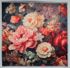 画像1: 「J即納」はぎれ45×45：ベロア ブーケ・フルリ (1)