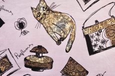 画像9: 「J即納」はぎれ72×48：香水瓶と猫（ベビーピンクベース） (9)