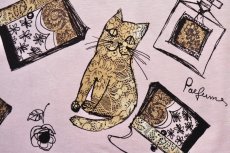 画像10: 「J即納」はぎれ72×48：香水瓶と猫（ベビーピンクベース） (10)