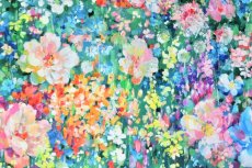 画像13: 「J即納」はぎれ70×50：ジヴェルニーの庭（マルチカラー） (13)