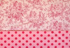 画像9: 「J即納」はぎれ55×49：廃盤ヴェルザ（ベビーピンクベース、濃いピンクドット） (9)
