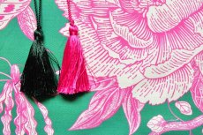 画像12: 「F在庫」はぎれ70×50：リリア（花、グリーンベースピンク、キャンバス） (12)