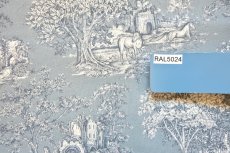 画像13: 「F在庫」はぎれ70×49：tdj馬のいる風景（水色ベース） (13)