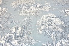 画像5: 「F在庫」はぎれ70×49：tdj馬のいる風景（水色ベース） (5)