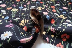 画像6: 「F在庫」はぎれ70×50：ゴブラン織りプレーリー・フルーリー（黒） (6)