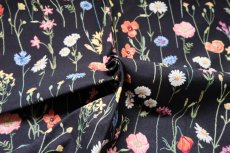 画像7: 「F在庫」はぎれ70×50：ゴブラン織りプレーリー・フルーリー（黒） (7)