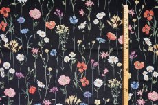 画像5: 「F在庫」はぎれ70×50：ゴブラン織りプレーリー・フルーリー（黒） (5)