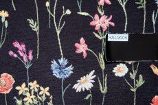 画像8: 「F在庫」はぎれ70×50：ゴブラン織りプレーリー・フルーリー（黒） (8)