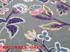 画像4: 「F在庫」はぎれ70×49：ジュイ風花柄（モスグリーンベース）*ご注意事項あり (4)
