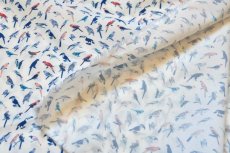 画像5: 「F在庫」はぎれ72×49：ミニペロケ（鳥、白ベース） (5)