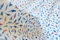 画像4: 「F在庫」はぎれ72×49：ミニペロケ（鳥、白ベース） (4)