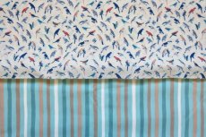 画像12: 「F在庫」はぎれ75×48：ストライプトランザ（ブルー） (12)