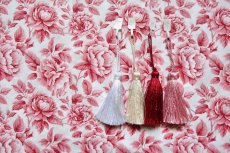 画像7: 「F在庫」はぎれ75×50：コバルト（バラ、赤） (7)