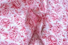 画像6: 「F在庫」はぎれ75×50：コバルト（バラ、赤） (6)