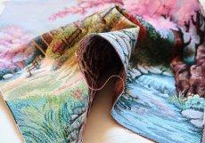 画像8: 「移動中」はぎれ45×45：ファンタジー（家、花の木） (8)