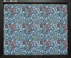 画像1: 「F在庫」はぎれ70×50：ジョーゼット（ペトロールブルー） (1)