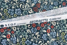 画像11: 「F在庫」はぎれ70×50：ジョーゼット（ペトロールブルー） (11)