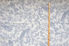 画像6: 「F在庫」はぎれ70×100：ポン・ロマンティック（孔雀、ブルー） (6)