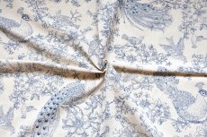 画像7: 「F在庫」はぎれ70×100：ポン・ロマンティック（孔雀、ブルー） (7)