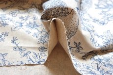 画像11: 「F在庫」はぎれ70×100：ポン・ロマンティック（孔雀、ブルー） (11)