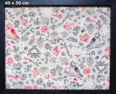 画像1: 「移動中」はぎれ80×50：エギスハイム（ベージュベース） (1)